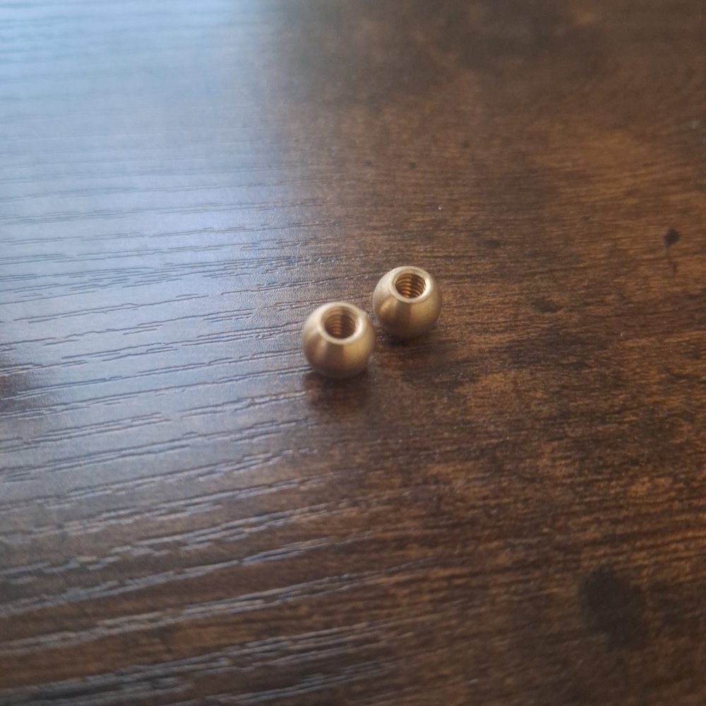 Brass Bead Pair